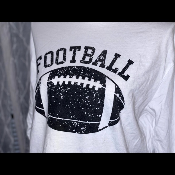 Messy Bun Football LS-Tee (M/L) - Picture 4 of 4